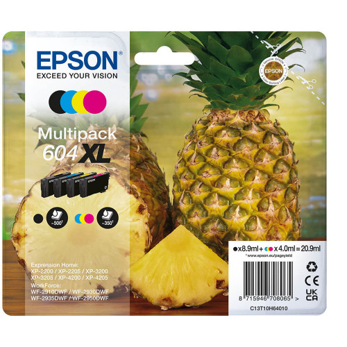 EPSON Ink C13T10H64010 604XL Multipack Pineapple