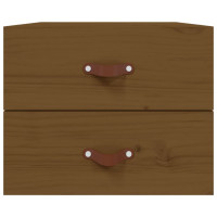 Produktbild för Väggmonterade sängbord Honungsbrun 50x36x40 cm
