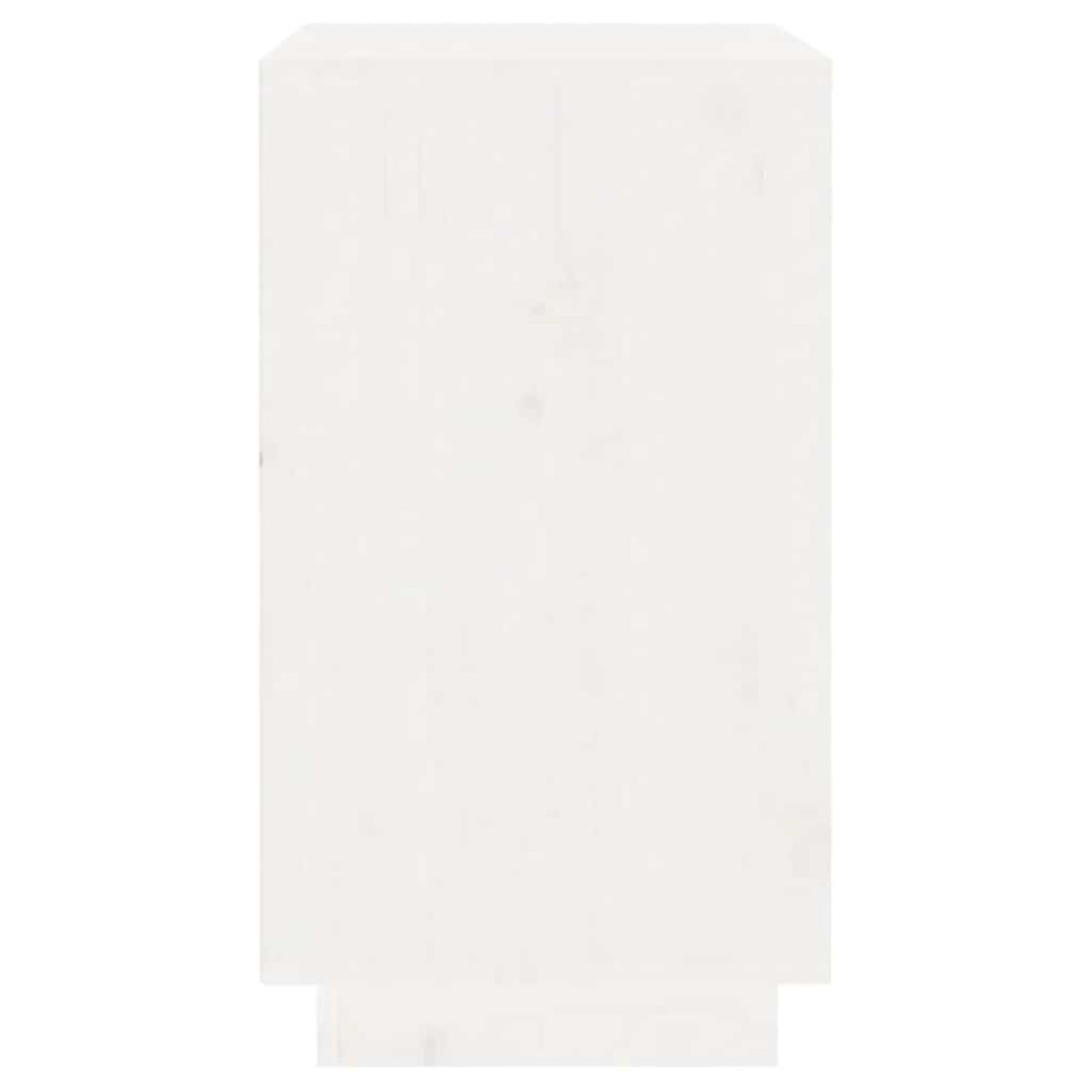 Produktbild för Vinskåp vit 55,5x34x61 cm massiv furu