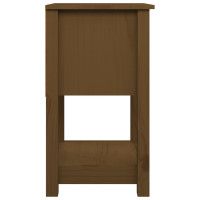 Produktbild för Sängbord 2 st honungsbrun 40x35x61,5 cm massiv furu