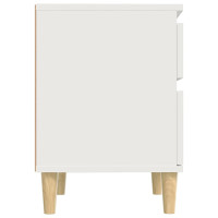 Produktbild för Sängbord 2 st vit 40x35x50 cm