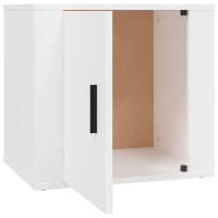 Miniatyr av produktbild för Sängbord 2 st vit 50x39x47 cm
