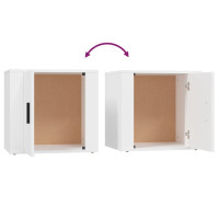 Miniatyr av produktbild för Sängbord 2 st vit 50x39x47 cm