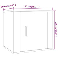 Produktbild för Sängbord sonoma-ek 50x39x47 cm