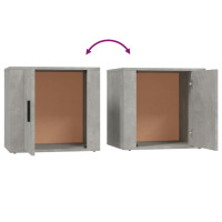 Produktbild för Sängbord betonggrå 50x39x47 cm