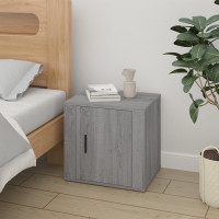 Produktbild för Sängbord 2 st grå sonoma 50x39x47 cm
