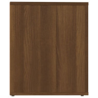 Produktbild för Sängbord brun ek 50x39x47 cm