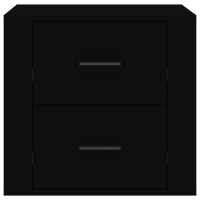 Produktbild för Sängbord svart 50x39x47 cm