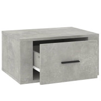 Miniatyr av produktbild för Väggmonterat sängbord betonggrå 50x36x25 cm