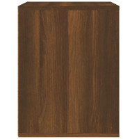 Produktbild för Väggmonterat sängbord brun ek 50x36x47 cm