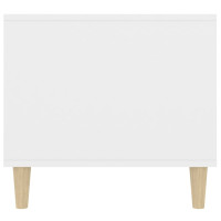 Produktbild för Soffbord vit 90x49x45 cm konstruerat trä