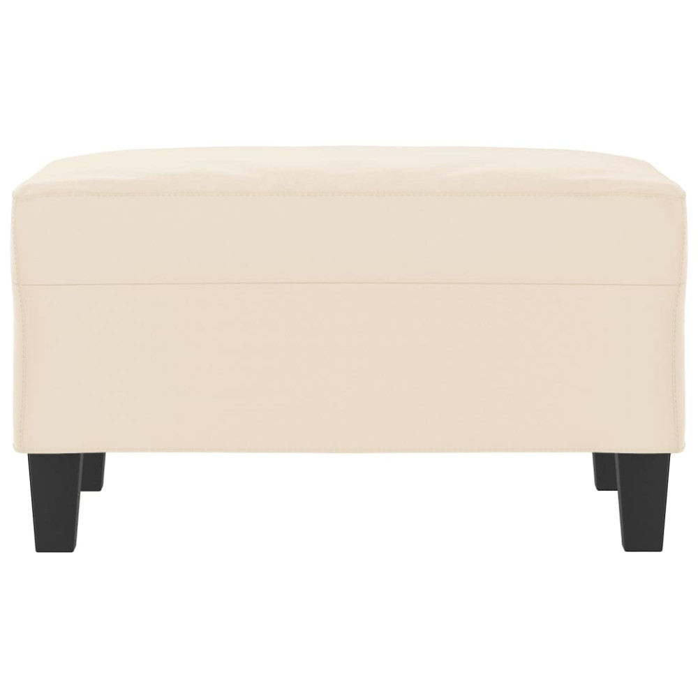 Produktbild för Fotpall Beige 70x55x41 cm mikrofiber tyg
