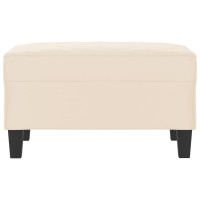 Produktbild för Fotpall Beige 70x55x41 cm mikrofiber tyg