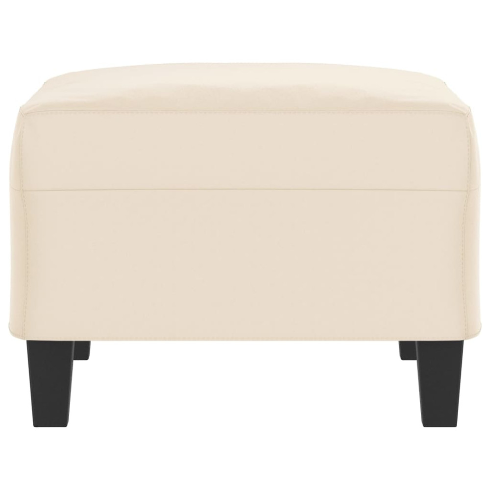 Produktbild för Fotpall Beige 70x55x41 cm mikrofiber tyg