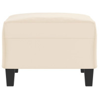Produktbild för Fotpall Beige 70x55x41 cm mikrofiber tyg