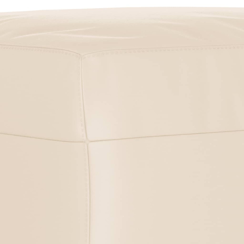 Produktbild för Fotpall Beige 70x55x41 cm mikrofiber tyg