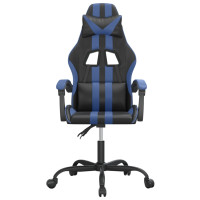 Produktbild för Gamingstol svart och blå konstläder