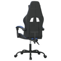 Produktbild för Gamingstol svart och blå konstläder
