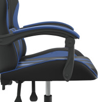 Produktbild för Gamingstol svart och blå konstläder