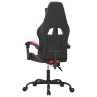 Produktbild för Gamingstol svart och röd konstläder