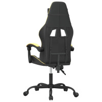 Produktbild för Gamingstol svart och guld konstläder