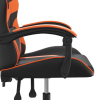 Produktbild för Gamingstol svart och orange konstläder