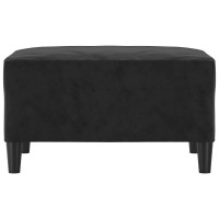 Produktbild för Fotpall svart 70x55x41 cm sammet