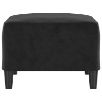 Produktbild för Fotpall svart 70x55x41 cm sammet