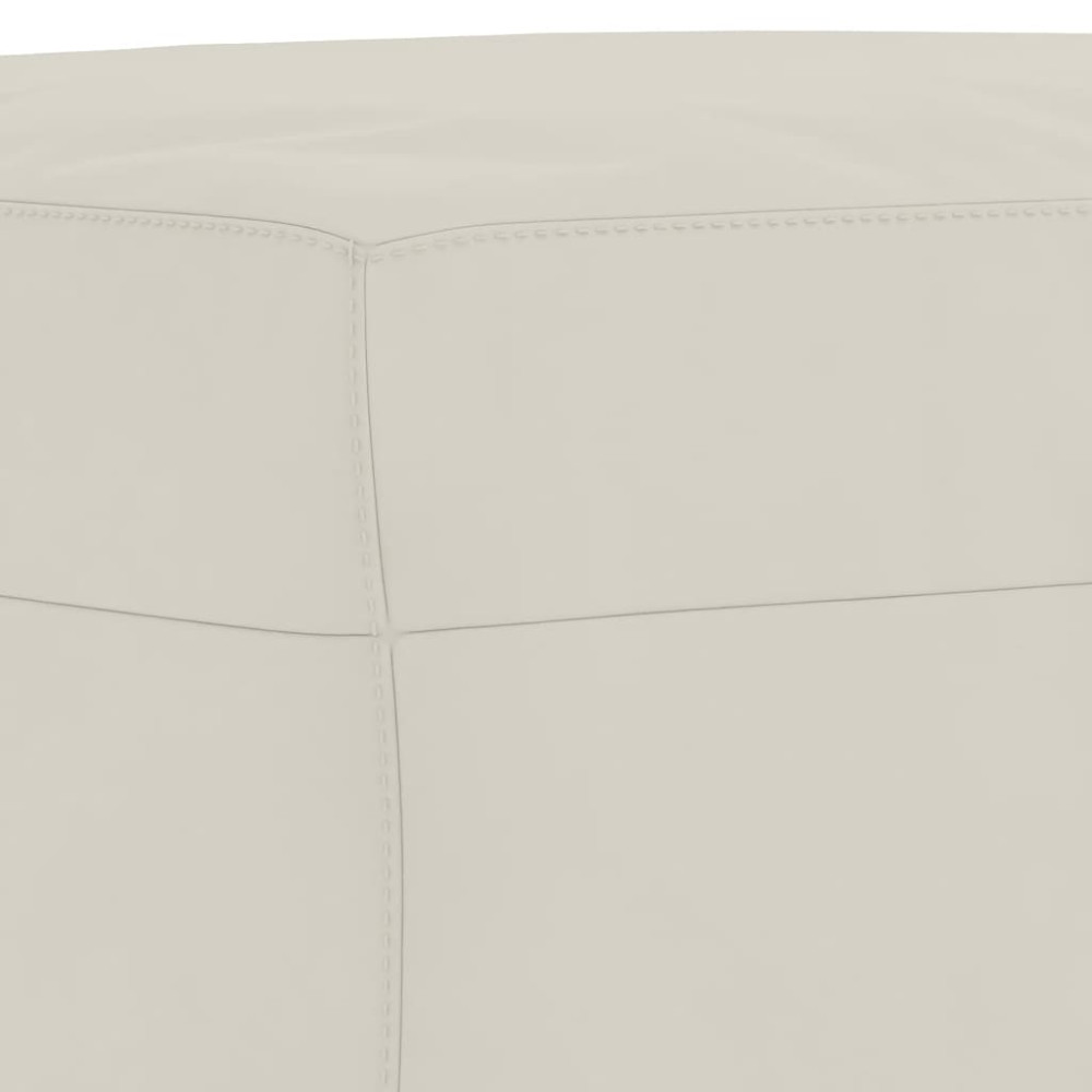 Produktbild för Fotpall gräddvit 70x55x41 cm sammet