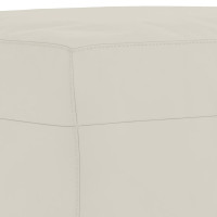 Produktbild för Fotpall gräddvit 70x55x41 cm sammet