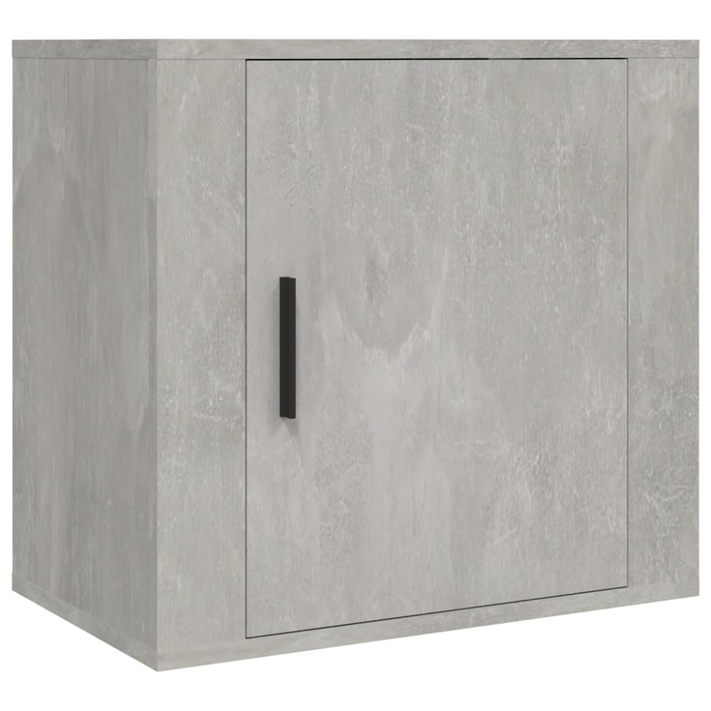 Produktbild för Väggmonterat sängbord 2 st Betonggrå 50x30x47 cm