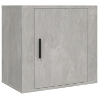 Produktbild för Väggmonterat sängbord 2 st Betonggrå 50x30x47 cm