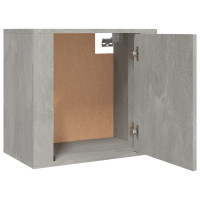 Produktbild för Väggmonterat sängbord 2 st Betonggrå 50x30x47 cm