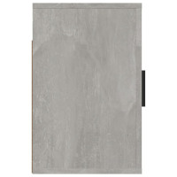 Produktbild för Väggmonterat sängbord 2 st Betonggrå 50x30x47 cm