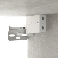 Produktbild för Väggmonterat sängbord 2 st Betonggrå 50x30x47 cm