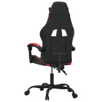 Produktbild för Gamingstol svart och röd konstläder
