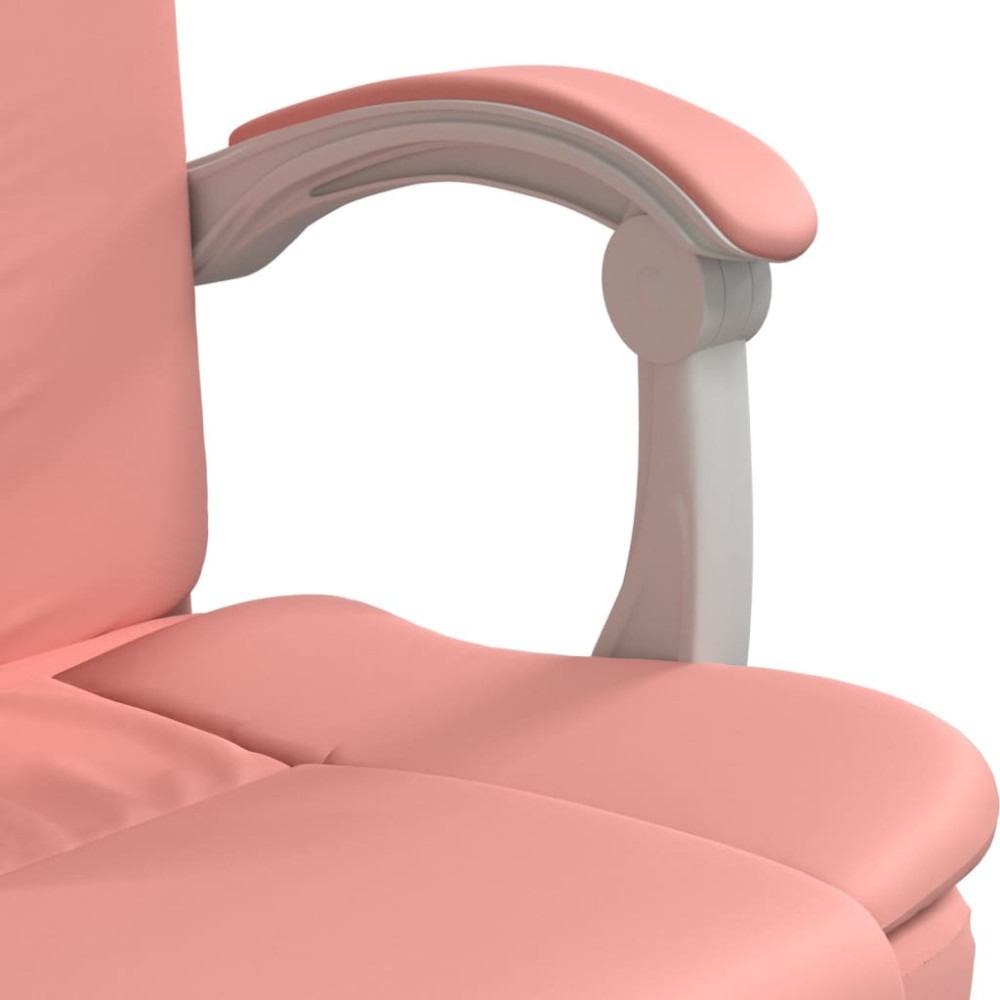 Produktbild för Kontorsstol rosa konstläder
