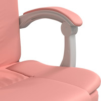 Produktbild för Kontorsstol rosa konstläder