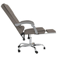 Produktbild för Kontorsstol med massage taupe tyg
