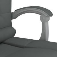 Produktbild för Kontorsstol med massage mörkgrå tyg