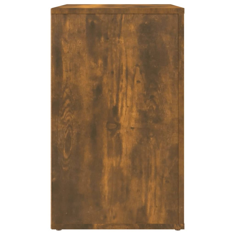 Produktbild för Sängbord rökfärgad ek 50x36x60 cm konstruerat trä