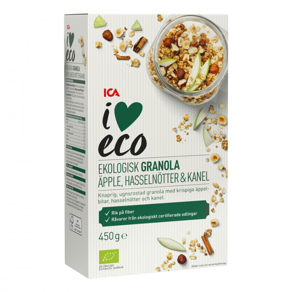 Produktbild för Granola äppl/kanel
