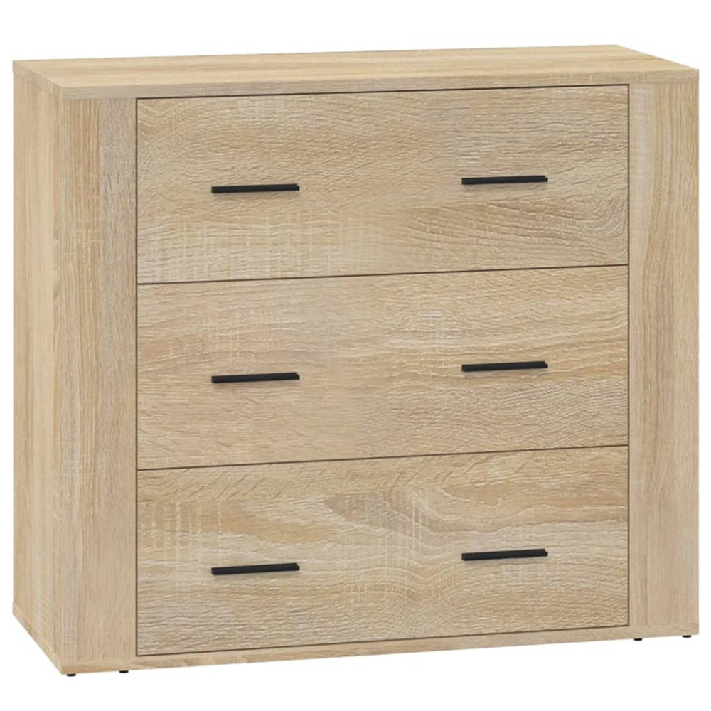 Produktbild för Skänk sonoma-ek 80x33x70 cm konstruerat trä