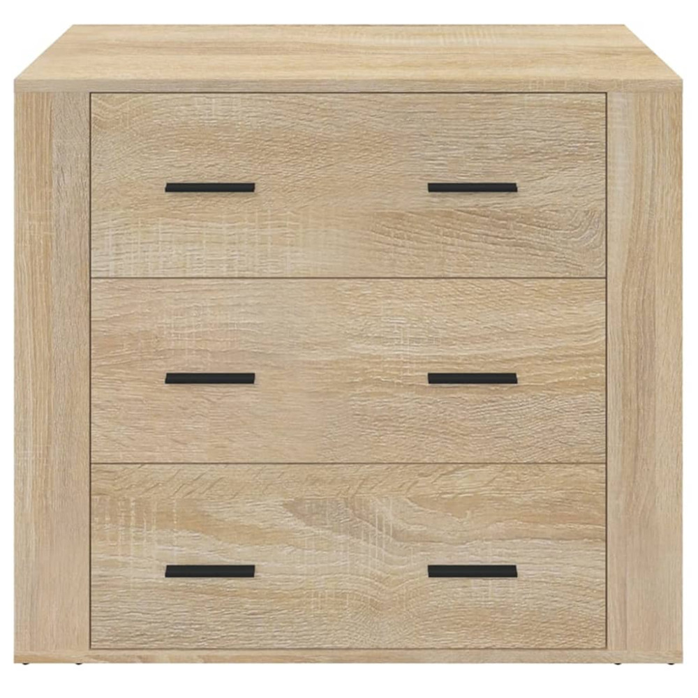 Produktbild för Skänk sonoma-ek 80x33x70 cm konstruerat trä