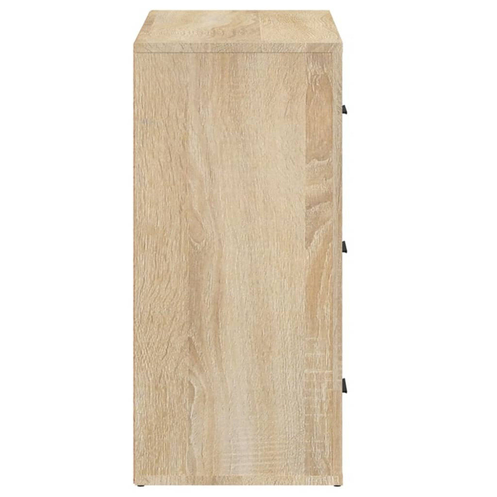 Produktbild för Skänk sonoma-ek 80x33x70 cm konstruerat trä