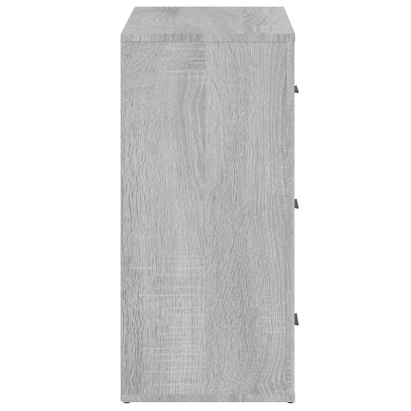 Produktbild för Skåp grå sonoma 80x33x70 cm konstruerat trä