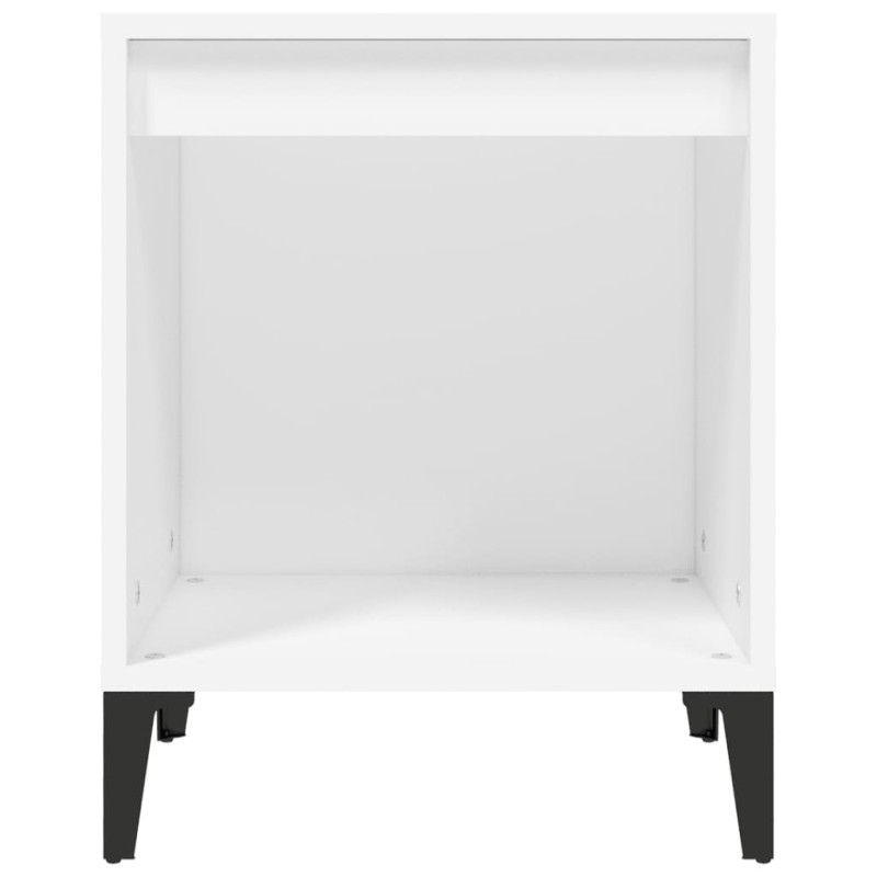 Produktbild för Sängbord vit 40x35x50 cm
