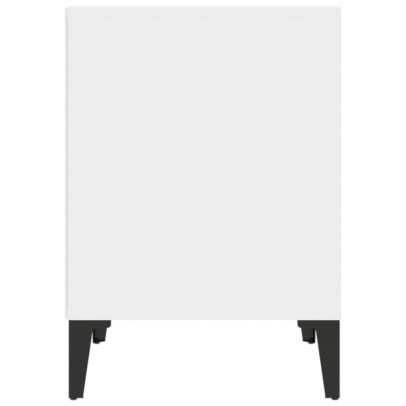 Produktbild för Sängbord vit 40x35x50 cm