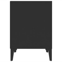 Miniatyr av produktbild för Sängbord 2 st svart 40x35x50 cm