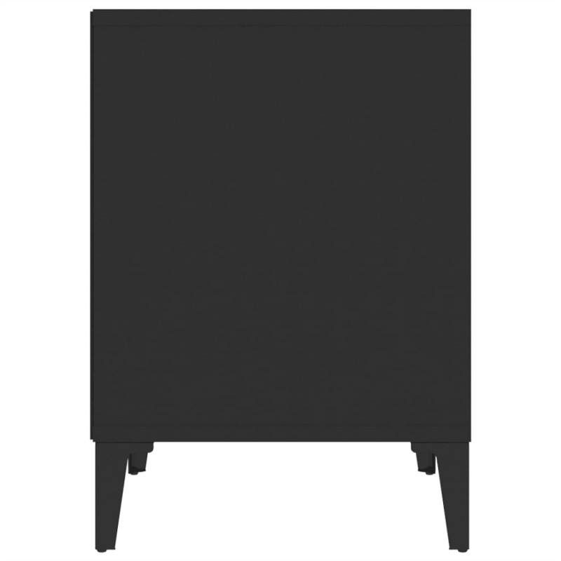 Produktbild för Sängbord 2 st svart 40x35x50 cm